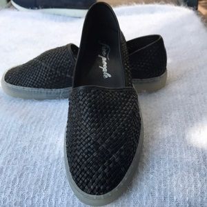 Free People Santorini Slip On Black Sneaker